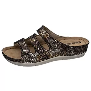 Fischer Damskie kapcie Gby, czarne złoto, 41 EU, Czarnoz?oty, 41 EU - Kapcie damskie - miniaturka - grafika 1