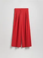 Spodnie damskie - Reserved - Spodnie z wiskozą - czerwony - miniaturka - grafika 1