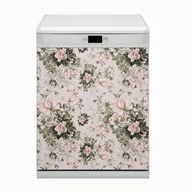 Dekoracje domu - Bluedecor Mata na zmywarkę magnes Kolorowe kwiaty 60x80 - miniaturka - grafika 1