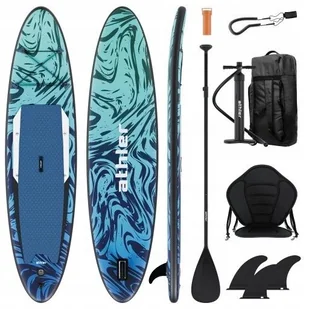 Deska SUP pompowana touring 350 cm drop-stitch wiosło pompka plecak 154 kg - Plecaki - miniaturka - grafika 1