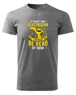 Koszulki i topy damskie - Koszulka dla Elektryka Good Electrician Spec Szary L - miniaturka - grafika 1
