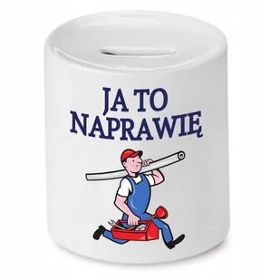 SKARBONKA DLA BUDOWLAŃCA JA TO NAPRAWIĘ PREZENT z Nadrukiem ze Zdjęciem - Skarbonki - miniaturka - grafika 1