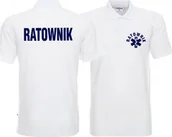Odzież robocza - Promostars LPP - Koszulka Polo męska RATOWNIK biała - miniaturka - grafika 1