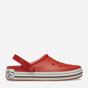 Chodaki męskie Crocs Off Court Logo 209651-625 42-43 (M9/W11) 27 cm Czerwone (196265582501) - Klapki i japonki męskie - miniaturka - grafika 1