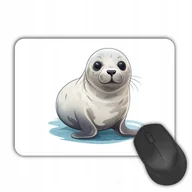 Podkładki pod mysz - Podkładka pod myszkę mysz Z FOKĄ foka na biurko PREZENT dla dziecka - miniaturka - grafika 1