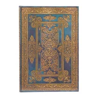 Pozostałe książki - Blue Luxe (Luxe Design) Midi Lined Hardback Journal (Elastic Band Closure) - miniaturka - grafika 1