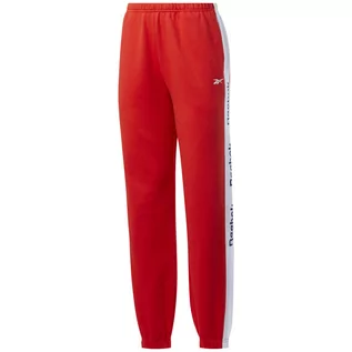 Spodnie damskie - Reebok, Spodnie damskie, Te Linear Logo Fl P FT0905, czerwony, rozmiar XL - grafika 1