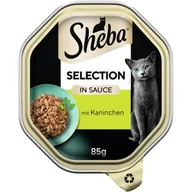 Mokra karma dla kotów - Sheba Selection w sosie 22 x 85 g z kawałkami królika - miniaturka - grafika 1