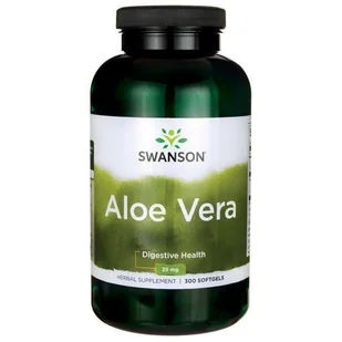 SWANSON Aloe Vera Aloes 25mg - (300 kap) - Witaminy i minerały dla sportowców - miniaturka - grafika 2