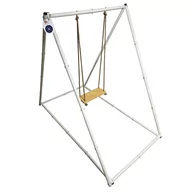 Place zabaw - Clever Leon Huśtawka Dziecięca Drewniana Domowa Do Domu Pokoju Ogrodu, Stelaż - miniaturka - grafika 1