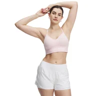 Bielizna sportowa damska - Biustonosz treningowy Under Armour Vanish Seamless Low Bra - różowy - miniaturka - grafika 1