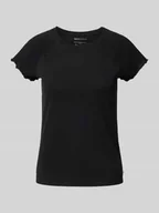 Koszulki i topy damskie - T-shirt o kroju regular fit z mieszanki bawełny - miniaturka - grafika 1
