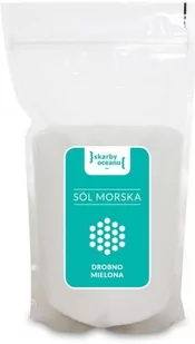 Skarby Oceanu SÓL MORSKA DROBNO MIELONA 1 kg - - Sól - miniaturka - grafika 1