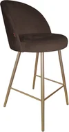 Taborety i hokery - Hoker krzesło barowe Trix podstawa złota MG05 - miniaturka - grafika 1