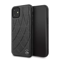 Etui i futerały do telefonów - Mercedes MEHCP12SDIQBK iPhone 12 mini 5,4" czarny/black hardcase Bow Line - miniaturka - grafika 1