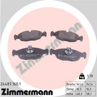 Klocki hamulcowe - Klocki hamulcowe - komplet ZIMMERMANN 24487.160.1 - miniaturka - grafika 1