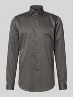 Koszule męskie - Koszula biznesowa o bardzo długim kroju regular fit z kołnierzykiem typu kent - miniaturka - grafika 1