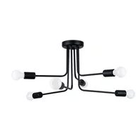 Lampy sufitowe - Żyrandol NORAH 6 czarny SOLLUX LIGHTING - miniaturka - grafika 1