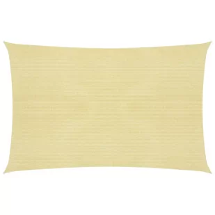 vidaXL Żagiel przeciwsłoneczny, 160 g/m, beżowy, 3,5x4,5 m, HDPE vidaXL - Parasole ogrodowe - miniaturka - grafika 1