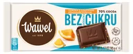 Czekolada - Czekolada Gorzka 70% Bez Dodatku Cukru Z Cząstkami Pomarańczy Wawel 90G - miniaturka - grafika 1