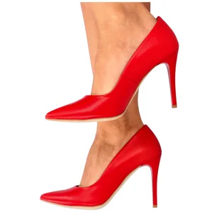 Eleganckie szpilki - TYMOTEO P1007 CZERWONE - Czółenka - miniaturka - grafika 11