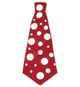 Dodatki do strojów karnawałowych - Giga Krawat Czerwony - miniaturka - grafika 1