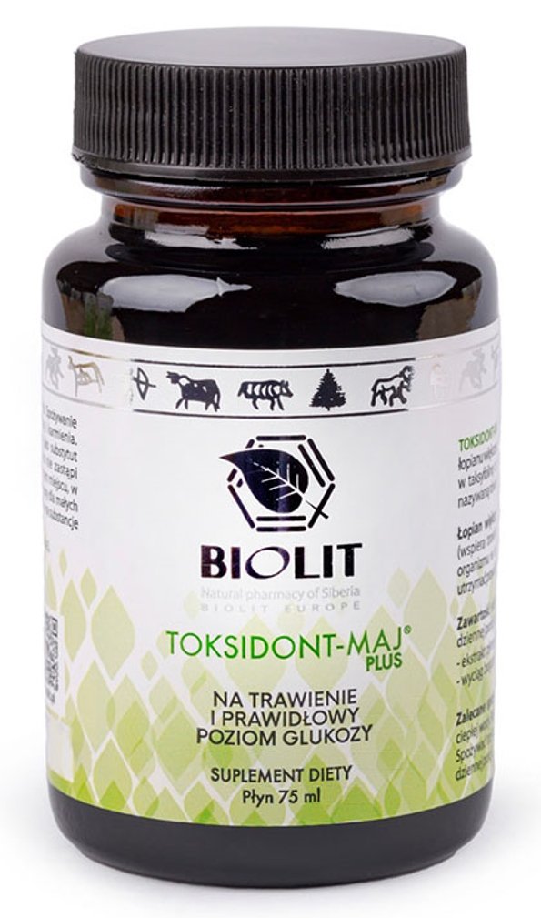 Biolit Toksidont Maj Plus na trawienie i prawidłowy poziom glukozy 75ml