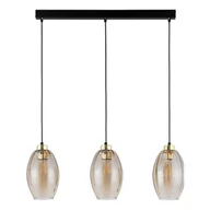 Lampy sufitowe - Lampa Wisząca Sebo 4635 3 Pł 3Xe27 Czarna/Złota - miniaturka - grafika 1
