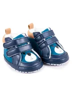 Buty dla dziewczynek - Buciki niemowlęce niechodki na rzepy z polarkiem misio 0-6 miesięcy YOCLUB - miniaturka - grafika 1
