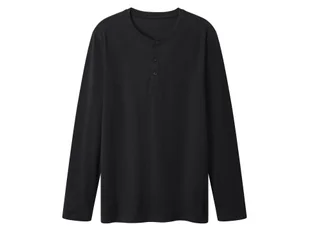 esmara Men Koszulka męska z bawełny z długim rękawem (Granatowy, L (52/54)) - Koszulki męskie - miniaturka - grafika 1