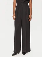 Spodnie damskie - Marella Spodnie palazzo Pianosa 2515131041 Czarny Wide Leg - miniaturka - grafika 1