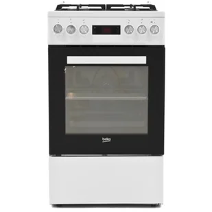 Kuchenka gazowo-elektryczna Beko FSM52331DW - Kuchenki gazowo-elektryczne - miniaturka - grafika 1
