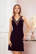 Piżamy damskie - Koszulka Ingrid Czarna (Rozmiar S) - miniaturka - grafika 1