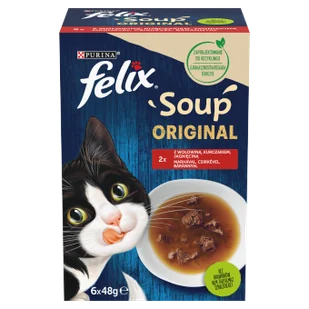FELIX Soup Original Wiejskie smaki 8x(6x48g) - Mokra karma dla kotów - miniaturka - grafika 1