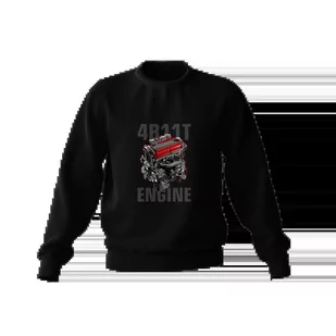 Czarna bluza silnik 4B 11T EVO-L - Odzież do sportów motorowych - miniaturka - grafika 1