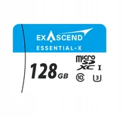 Karty pamięci - Karta pamięci Exascend Essential-X micro SD 128GB - miniaturka - grafika 1