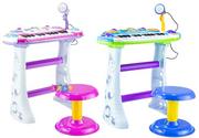 Instrumenty muzyczne dla dzieci - Lean Toys Toys, Organy keyboard z krzesełkiem - miniaturka - grafika 1