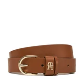 Paski - Pasek Damski Tommy Hilfiger Essential Effortless 2.5 AW0AW16836 Brązowy - miniaturka - grafika 1