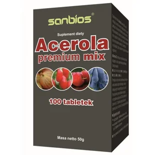 SANBIOS SANBIOS Acerola premium mix 100 tabl. 21SANACEPT - Suplementy naturalne - miniaturka - grafika 1