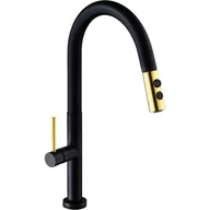 Baterie kuchenne - Mexen Ava bateria kuchenna, czarna/złota - 672800-75 - miniaturka - grafika 1