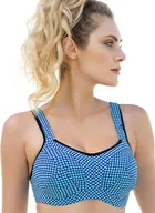 Biustonosze - Biustonosz sportowy, Kolor niebieski-wzór, Rozmiar 65L, Dalia - Intymna - miniaturka - grafika 1