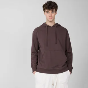 Męska bluza dresowa nierozpinana z kapturem OUTHORN OTHSS23TSWSM329 - fioletowa - Outhorn - Bluzy sportowe męskie - miniaturka - grafika 1