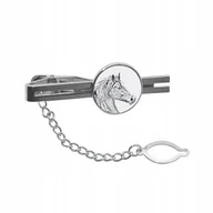 Spinki do mankietów i krawatów - Koń Freiberger Spinka do krawata łańcuszek grafika - miniaturka - grafika 1