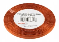 Pasmanteria - Brewis Wstążka dekoracyjna satynowa 6mm/32m miedziana 161 - miniaturka - grafika 1