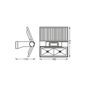 Lampy ogrodowe - OSRAM Kinkiet LED ENDURA STYLE DOUBLE, czujnik grafitowy DOUBLE, aluminiowy / szary / cynkowy, tworzywo sztuczne, nowoczesny - miniaturka - grafika 1