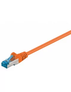 Warsztatowski Kabel LAN Patchcord CAT 6A S/FTP Orange 1,5m KLANCAT6A0150O - Patchcordy - miniaturka - grafika 1