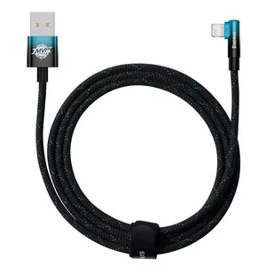 Baseus MVP 2 Elbow kątowy kabel przewód z bocznym wtykiem USB / Lightning 2m 2.4A niebieski (CAVP000121) - Kable komputerowe i do monitorów - miniaturka - grafika 5