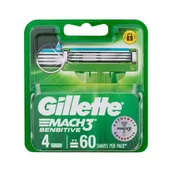 Maszynki do golenia i wkłady - Gillette Mach3 Sensitive Wkład do maszynki dla mężczyzn Zestaw - miniaturka - grafika 1