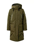 Kurtki damskie - Lee Damska kurtka puchowa Elongated, olive green, S - miniaturka - grafika 1