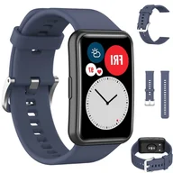 Akcesoria do pulsometrów i zegarków sportowych - Pasek sportowy do Huawei Watch Fit SZARY - miniaturka - grafika 1